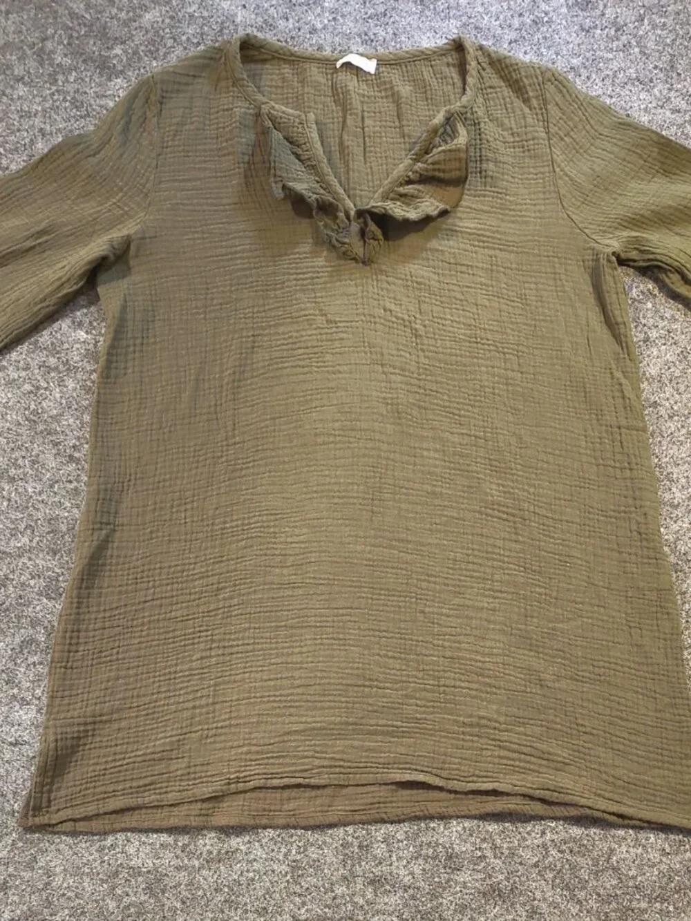 Pearl Street Swim Cover‑Up Tunic – Women’s L – Olive Green